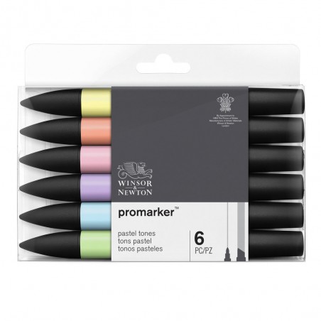 Pennarelli Promarker 6 Toni Pastello - Winsor&Newton