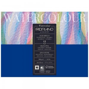 Blocco di Carta Watercolour Grana Fine 300gr. - 12 Fogli