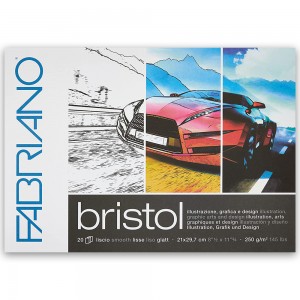 Blocco di Carta Bristol Ultra Liscia 250gr. - 20 Fogli