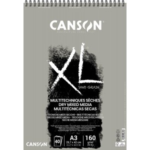 Blocco XL Sand Grain 160gr. - 40 Fogli Grigi