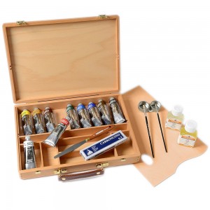 Cassetta Olio Classico Maimeri - 10 Tubi da 60ml. + Accessori