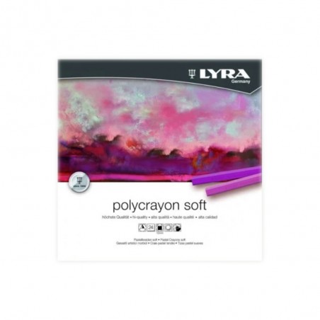 Gessetti Polycrayons Soft, Set 24pz. - Lyra