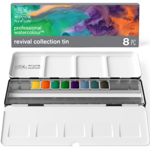 Acquerelli Professional Water Colour Set Concorso Revival, 8 Mezzi Godet - Winsor&Newton